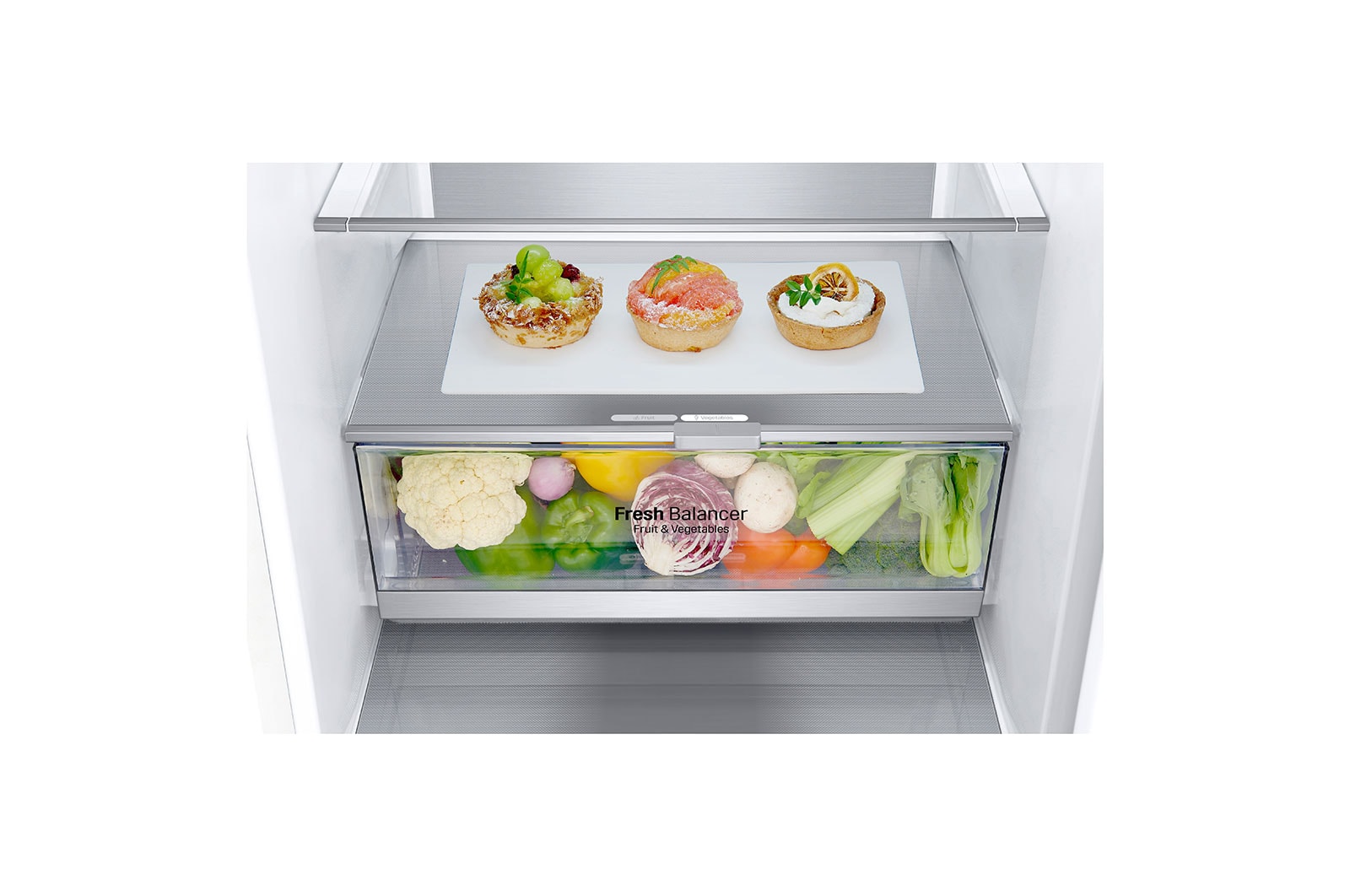 LG Frigorífico Combi  2m, Clasificación C, capacidad de 419l, blanco, serie 700, GBB72SWVCN