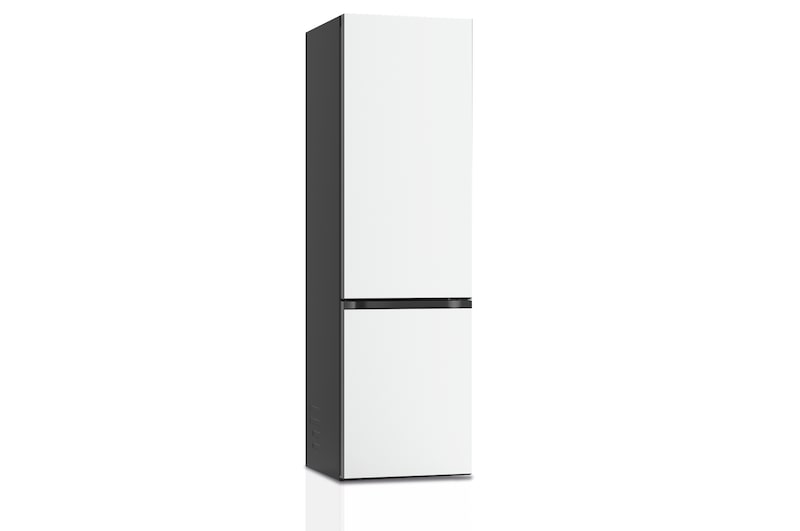 LG Frigorífico Crystal Door Combi 2m, Clasificación D, capacidad de 419l, Blanco satinado, GBB72TW9DQ