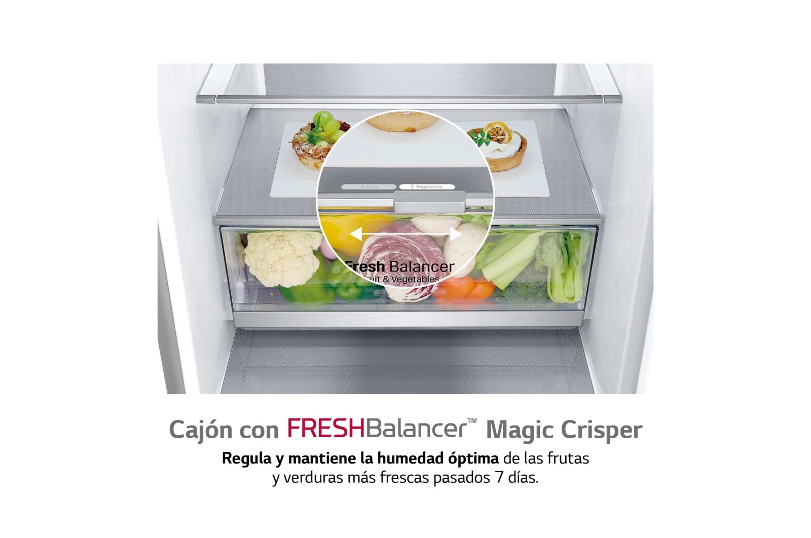 LG Frigorífico Combi, 2m, Clasificación C, capacidad de 419l, Acero inoxidable texturizado antihuellas, serie Centum, GBB92MBACP