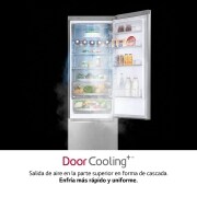 LG Frigorífico Combi, 2m, Clasificación C, capacidad de 419l, Acero inoxidable texturizado antihuellas, serie Centum, GBB92MBACP