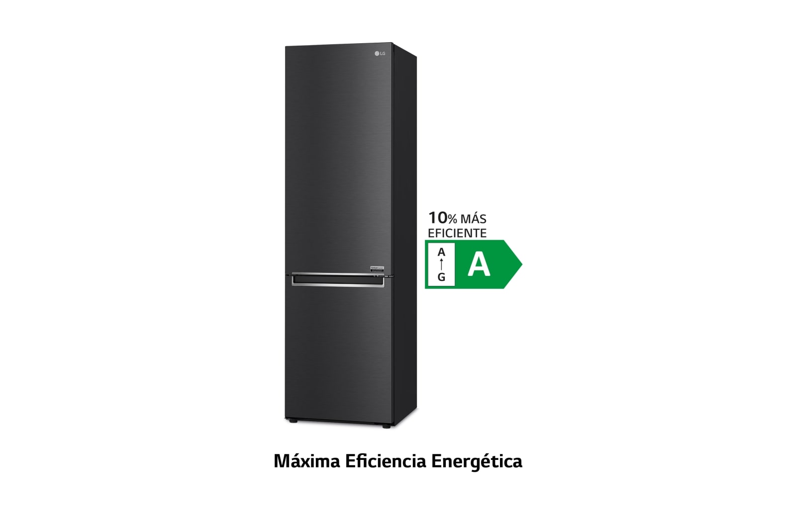 LG Outlet Frigorífico Combi 2m, Clasificación un 10% más eficiente que A, 419l, Acero Premium Antihuellas, serie Centum, GBB92MCB2P.OUTLET
