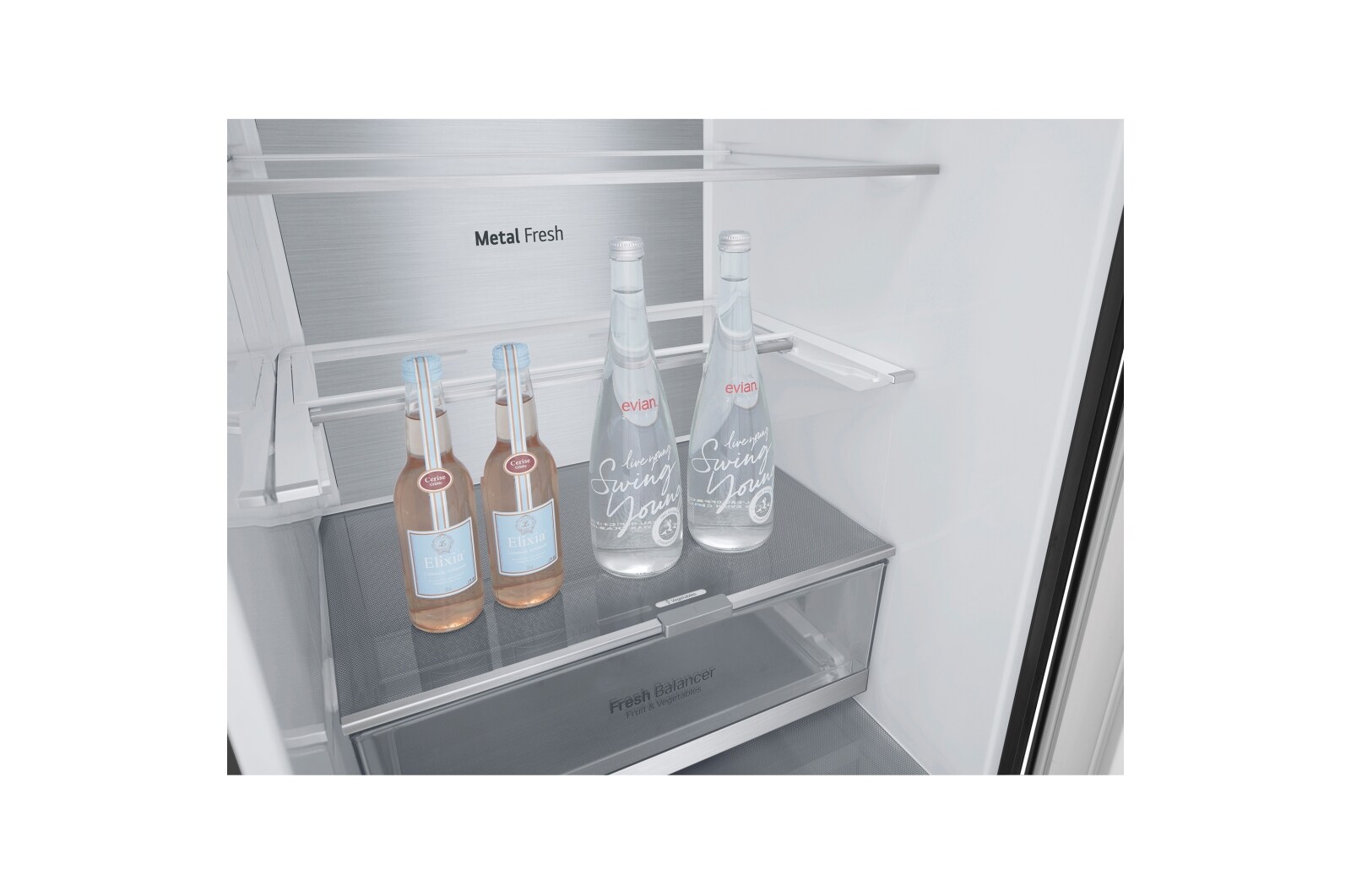 LG Outlet Frigorífico Combi 2m, Clasificación un 10% más eficiente que A, 419l, Acero Premium Antihuellas, serie Centum, GBB92MCB2P.OUTLET