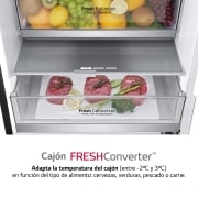 LG Outlet Frigorífico Combi 2m, Clasificación un 10% más eficiente que A, 419l, Acero Premium Antihuellas, serie Centum, GBB92MCB2P.OUTLET