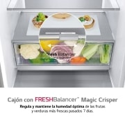 LG Outlet Frigorífico Combi 2m, Clasificación un 10% más eficiente que A, 419l, Acero Premium Antihuellas, serie Centum, GBB92MCB2P.OUTLET