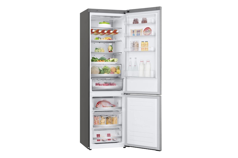 LG Frigorífico Combi 2 metros , Clasificación B, capacidad de 419L, Acero premium Antihuellas, serie Centum, GBB92STABP