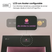 LG Outlet Frigorífico Combi Instaview  Door Cooling+, 1,86 m, Clasificación C, capacidad de 352 l,  Acero negro grafito, GBG7190CEV.OUTLET