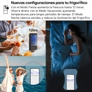LG Outlet Frigorífico Combi Instaview  Door Cooling+, 1,86 m, Clasificación C, capacidad de 352 l,  Acero negro grafito, GBG7190CEV.OUTLET