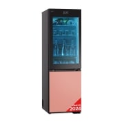 Vista frontal de Outlet Frigorífico combi Instaview con MoodUP Door Cooling&#43;, 1,86 m, Clasificación D, capacidad de 352 l, Multicolor GBG719MDNN.OUTLET