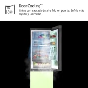 LG Outlet Frigorífico combi Instaview con MoodUP Door Cooling+, 1,86 m, Clasificación D, capacidad de 352 l, Multicolor, GBG719MDNN.OUTLET