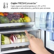 LG Outlet Frigorífico combi Instaview con MoodUP Door Cooling+, 1,86 m, Clasificación D, capacidad de 352 l, Multicolor, GBG719MDNN.OUTLET
