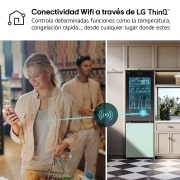 LG Outlet Frigorífico combi Instaview con MoodUP Door Cooling+, 1,86 m, Clasificación D, capacidad de 352 l, Multicolor, GBG719MDNN.OUTLET
