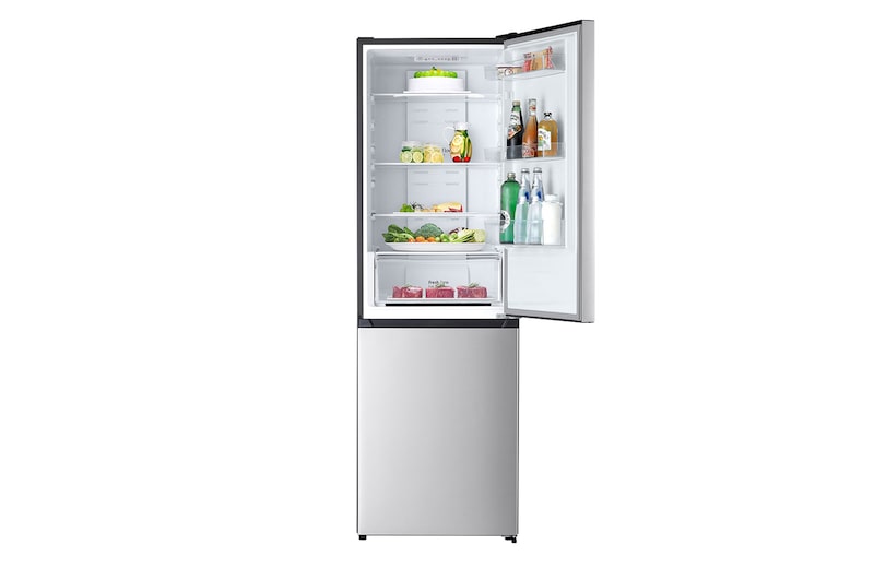 LG Frigorífico Combi 1,86m, Clasificación D, capacidad de 323l, blanco. Serie 200, GBM21HSADH