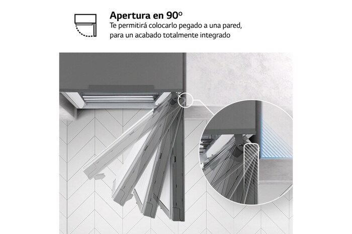 LG Outlet Frigorífico Combi, 1,86m, Clasificación E, capacidad de 374l, Inox Grafito Antihuellas, serie 3, GBP31DSLZN.OUTLET