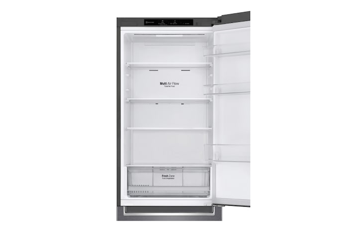 LG Outlet Frigorífico Combi, 1,86m, Clasificación E, capacidad de 374l, Inox Grafito Antihuellas, serie 3, GBP31DSLZN.OUTLET