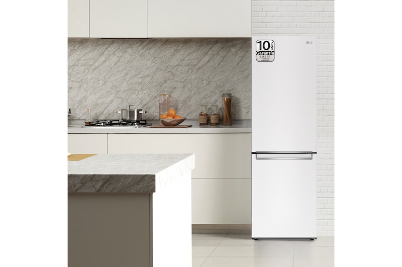 LG Outlet Frigorífico Combi LG GBP31SWLZN, 1,86m, E, capacidad de 374l, Blanco, serie 3, GBP31SWLZN.OUTLET