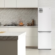 LG Outlet Frigorífico Combi LG GBP31SWLZN, 1,86m, E, capacidad de 374l, Blanco, serie 3, GBP31SWLZN.OUTLET
