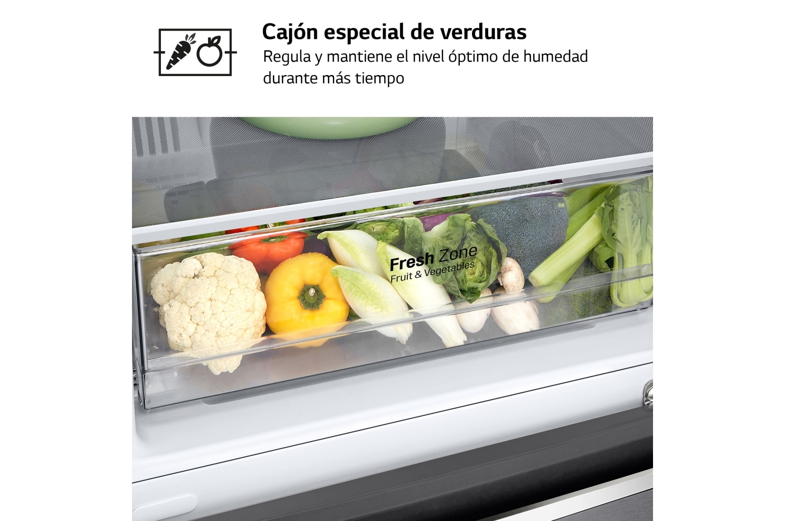 LG Outlet Frigorífico Combi LG GBP32DSLZN, 2,03m, A++, capacidad de 419l, Inox Grafito Antihuellas, serie 3, GBP32DSLZN.OUTLET
