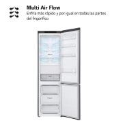 LG Outlet Frigorífico Combi LG GBP32DSLZN, 2,03m, A++, capacidad de 419l, Inox Grafito Antihuellas, serie 3, GBP32DSLZN.OUTLET
