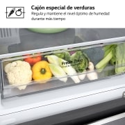 LG Outlet Frigorífico Combi LG GBP32DSLZN, 2,03m, A++, capacidad de 419l, Inox Grafito Antihuellas, serie 3, GBP32DSLZN.OUTLET