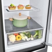 LG Outlet Frigorífico Combi LG GBP32DSLZN, 2,03m, A++, capacidad de 419l, Inox Grafito Antihuellas, serie 3, GBP32DSLZN.OUTLET