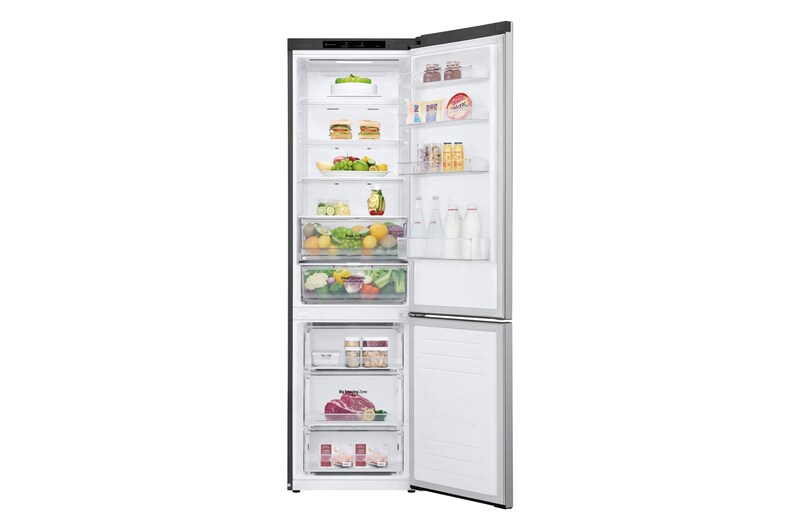 LG Frigorífico Combi Door Cooling+, 2m, Clasificación B, capacidad de 419l, Inox Antihuellas, Serie P500 , GBP52PYNBN
