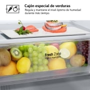 LG Frigorífico Combi Door Cooling+, 2m, Clasificación B, capacidad de 419l, Inox Antihuellas, Serie P500 , GBP52PYNBN
