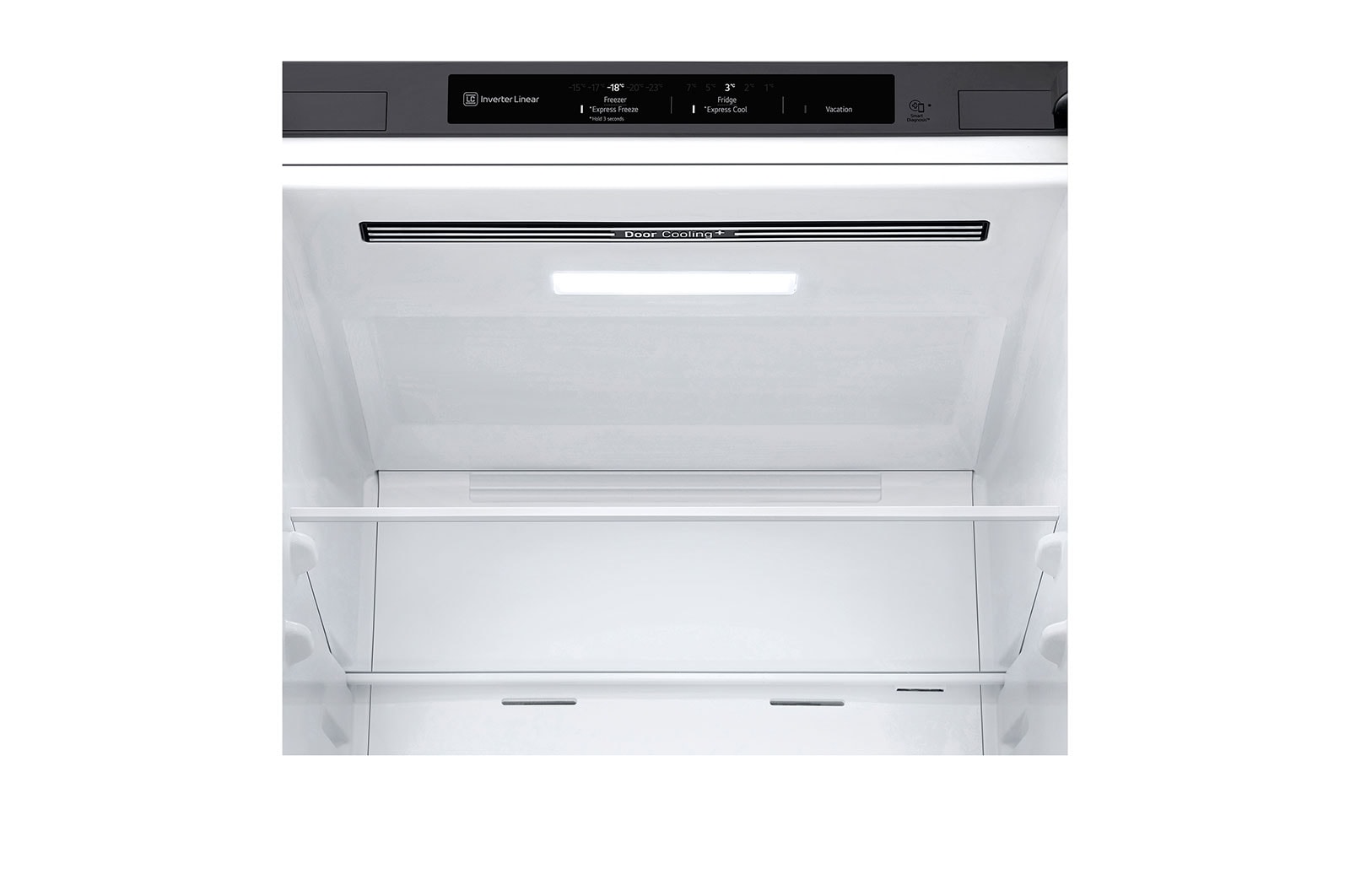 LG Frigorífico Combi Door Cooling+, 2,03m, Clasificación C, capacidad de 419l, inox antihuellas. Serie P500 , GBP52PZNCN1