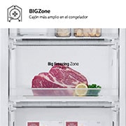 LG Frigorífico Combi Door Cooling+, 2,03m, Clasificación C, capacidad de 419l, inox antihuellas. Serie P500 , GBP52PZNCN1