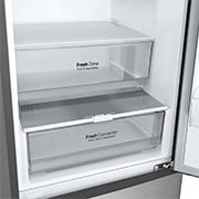 LG Frigorífico Combi Door Cooling+, 2,03m, Clasificación C, capacidad de 419l, inox antihuellas. Serie P500 , GBP52PZNCN1