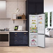 LG Frigorífico Combi Door Cooling+, 2,03m, Clasificación C, capacidad de 419l, inox antihuellas. Serie P500 , GBP52PZNCN1