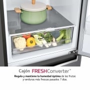 LG Outlet Frigorífico Combi 1,86m, Clasificación D, capacidad de 374l, Inox grafito , serie P-600, GBP61DSPGN.OUTLET