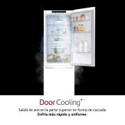 LG Outlet Frigorífico Combi DoorCooling+™ 1,86m, Clasificación D, capacidad de 374l, Blanco, serie P-600, GBP61SWPGN.OUTLET