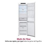 LG Outlet Frigorífico Combi DoorCooling+™ 1,86m, Clasificación D, capacidad de 374l, Blanco, serie P-600, GBP61SWPGN.OUTLET