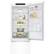 LG Outlet Frigorífico Combi DoorCooling+™ 1,86m, Clasificación D, capacidad de 374l, Blanco, serie P-600, GBP61SWPGN.OUTLET