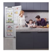 LG Outlet Frigorífico Combi DoorCooling+™ 1,86m, Clasificación D, capacidad de 374l, Blanco, serie P-600, GBP61SWPGN.OUTLET
