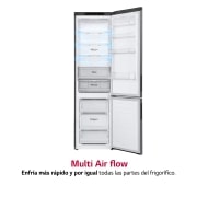 LG Frigorífico Combi 2m, Clasificación C, capacidad de 419l, Inox grafito , serie P-600, GBP62DSNCC1
