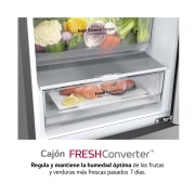 LG Frigorífico Combi 2m, Clasificación C, capacidad de 419l, Inox grafito , serie P-600, GBP62DSNCC1