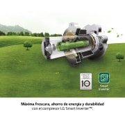 LG Frigorífico Combi 2m, Clasificación C, capacidad de 419l, Inox grafito , serie P-600, GBP62DSNCC1