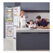 LG Frigorífico Combi 2m, Clasificación C, capacidad de 419l, Inox grafito , serie P-600, GBP62DSNCC1
