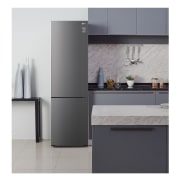 LG Frigorífico Combi 2m, Clasificación C, capacidad de 419l, Inox grafito , serie P-600, GBP62DSNCC1