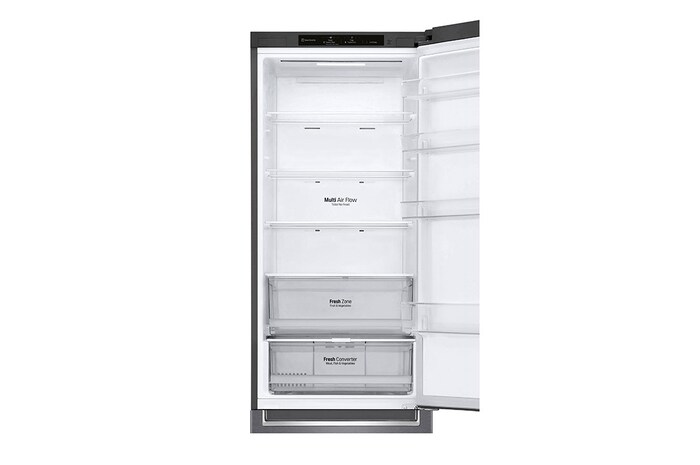 LG Frigorífico Combi 2m, Clasificación D, capacidad de 419l, Inox grafito , Serie P-600, GBP62DSNGN.ADSQEUR