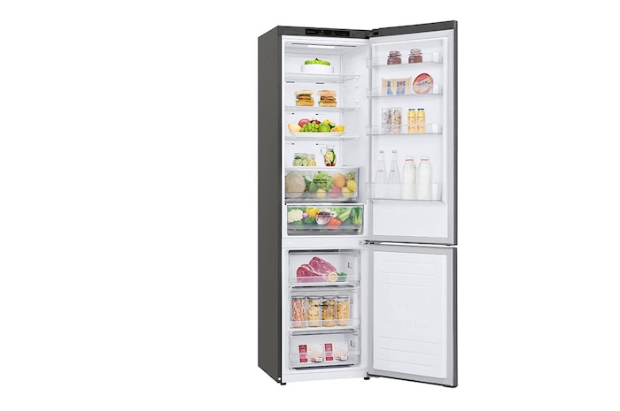 LG Frigorífico Combi 2m, Clasificación D, capacidad de 419l, Inox grafito , Serie P-600, GBP62DSNGN.ADSQEUR