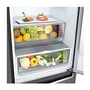 LG Frigorífico Combi 2m, Clasificación D, capacidad de 419l, Inox grafito , Serie P-600, GBP62DSNGN.ADSQEUR