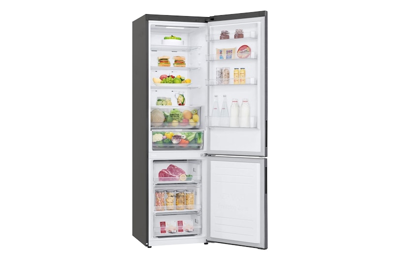 LG Frigorífico Combi  2m, Clasificación C, capacidad de 419l, Inox grafito antihuellas, serie P-600, GBP62DSXCC