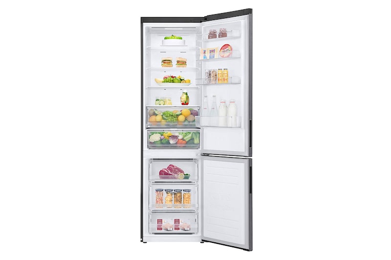 LG Frigorífico Combi  2m, Clasificación D, capacidad de 419l, Inox grafito , serie P-600 , GBP62DSXGC