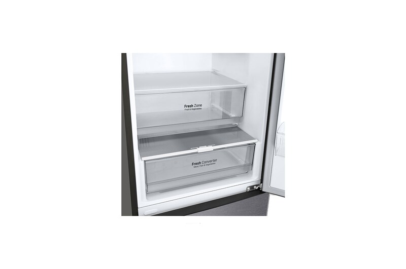 LG Frigorífico Combi  2m, Clasificación D, capacidad de 419l, Inox grafito , serie P-600 , GBP62DSXGC