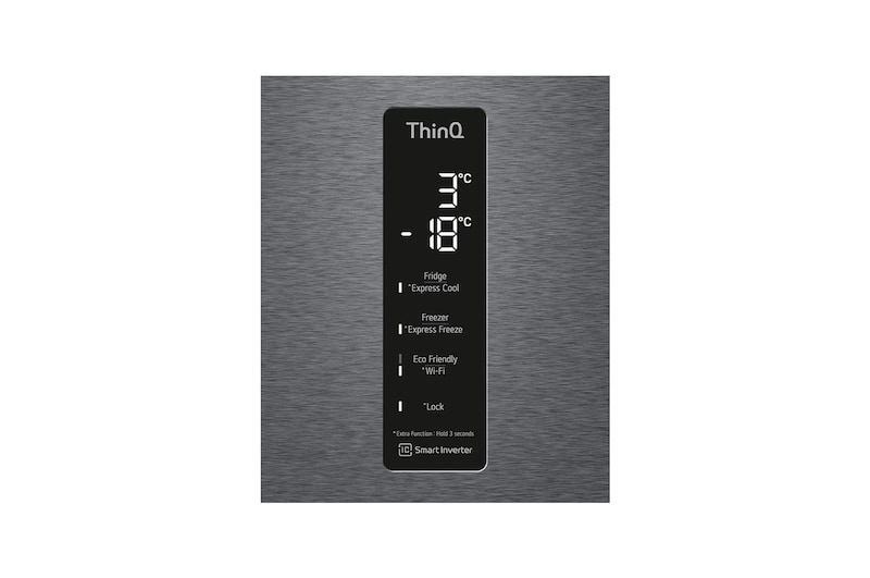 LG Frigorífico Combi  2m, Clasificación D, capacidad de 419l, Inox grafito , serie P-600 , GBP62DSXGC