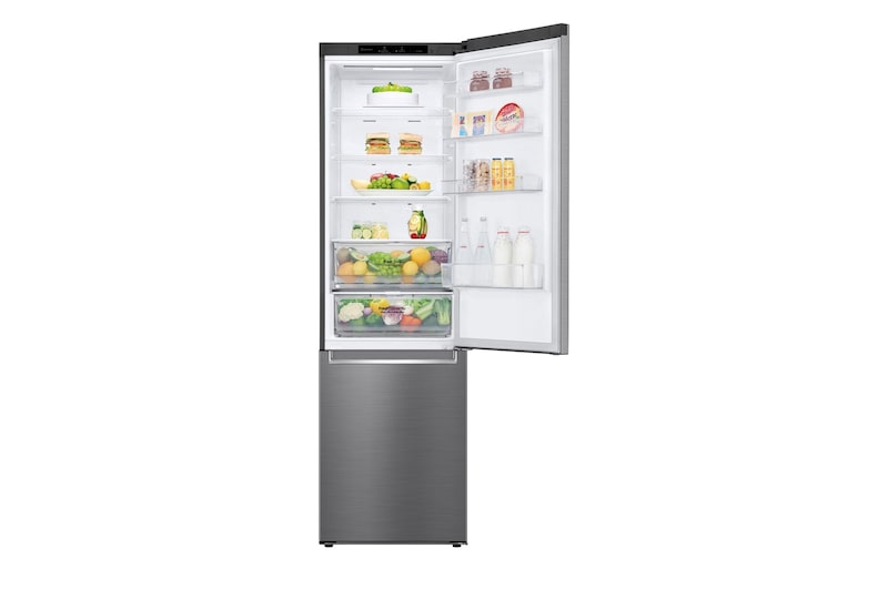 LG Frigorífico Combi 2.03m, Clasificación C, capacidad de 419l, Inox antihuellas, serie P-600, GBP62PZNCN1