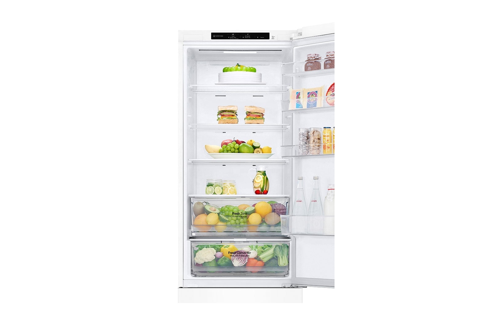 LG Outlet Frigorífico Combi 2m, Door Cooling Clasificación A, capacidad 419l, Blanco, Serie P-600, GBP62SWNAC.OUTLET