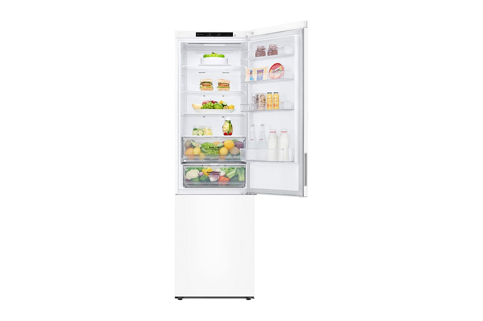 LG Outlet Frigorífico Combi 2m, Door Cooling Clasificación A, capacidad 419l, Blanco, Serie P-600, GBP62SWNAC.OUTLET